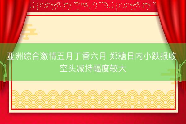 亚洲综合激情五月丁香六月 郑糖日内小跌报收 空头减持幅度较大