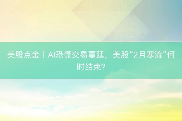 美股点金丨AI恐慌交易蔓延，美股“2月寒流”何时结束？