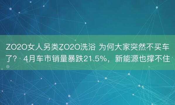 ZO2O女人另类ZO2O洗浴 为何大家突然不买车了？ 4月车市销量暴跌21.5%，新能源也撑不住