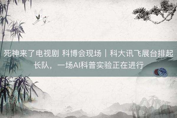 死神来了电视剧 科博会现场｜科大讯飞展台排起长队，一场AI科普实验正在进行