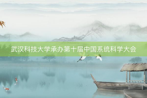 武汉科技大学承办第十届中国系统科学大会